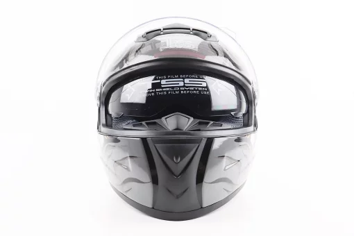 Шлем интеграл, закрытый+очки BLD-М61 М (57-58см), ЧОРНО-СЕРЫЙ "Buffalo", FIX-206597