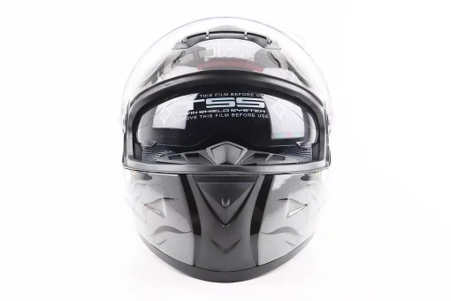 Шлем интеграл, закрытый+очки BLD-М61 S (55-56см), ЧОРНО-СЕРЫЙ "Buffalo", FIX-206598