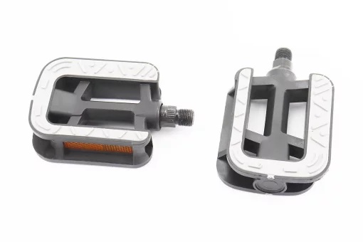 Педали CITY 9/16" (100x80x29mm) пластиковые, чёрн-серые, FIX-207910