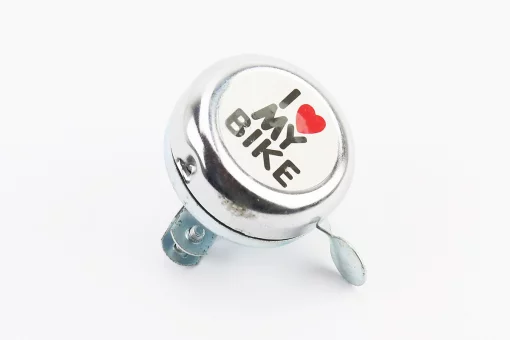 Звонок механический "I love my Bike", хром, FIX-409271