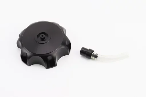 Крышка бака топливного "металл" + сапун, 110/125/140/150/160cc, черная, FIX-327116