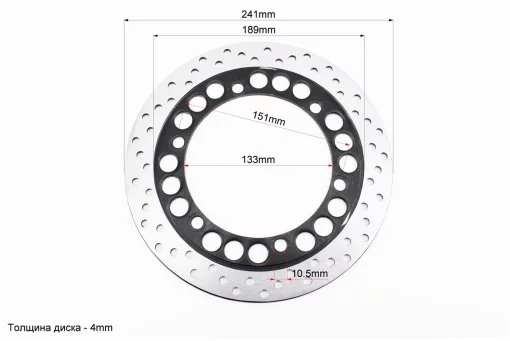 Диск тормозной (посадка d=132mm), FIX-506086