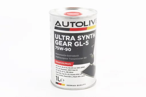 Масло 75W-90 - синтетическое трансмиссионное "GL-5", 1L, FIX-304588