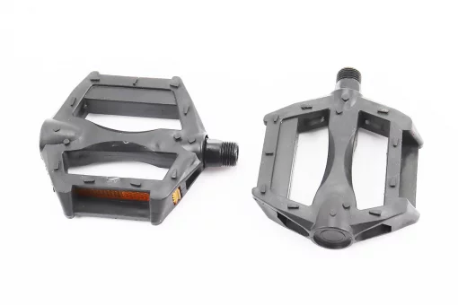 Педалі BMX 9/16" ((90x75x20mm) пластикові, чорні (без підшипників), FIX-207915