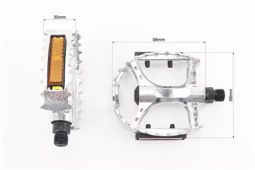 Педали MTB широкие 9/16" (100х95х30мм) алюминиевые, серый, FIX-207920