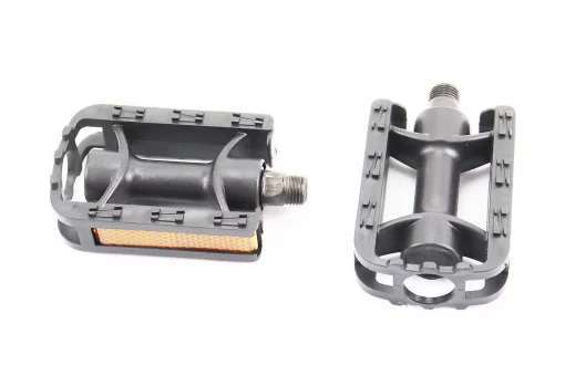 Педали CHILD 1/2" (80x58mm) пластиковые, чёрные (без подшипников), FIX-207921