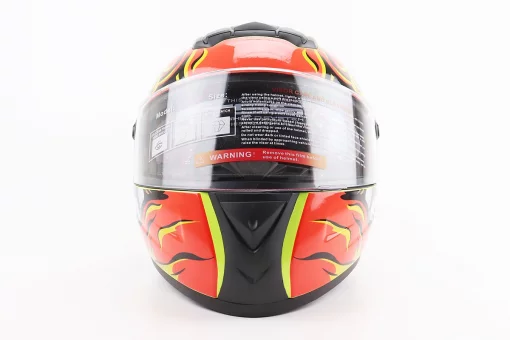 Шлем интеграл, закрытый+очки BLD-М61 М (57-58см), ЖЕЛТО-ОРАНЖЕВЫЙ "Buffalo", FIX-206614