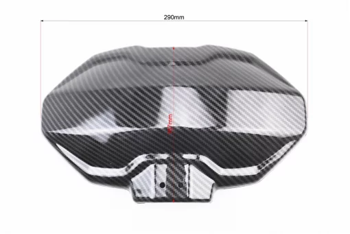 Крыло заднее универсальное, графитное крепление на одну сторону с регулировкой наклона (брызговик) TUNING, КАРБОН, FIX-354374