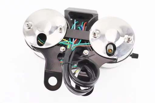 Спідометр в зборі "подвійний" 120 км/год тахометр електронний (вузьке кріплення), FIX-318759