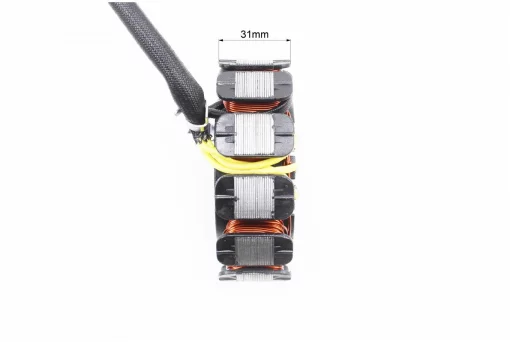Статор магнето (генератора) (11 катушек разъем "мама 4+2") высота 31мм, FIX-310397