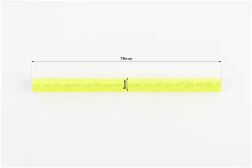 Светоотражатели на спицы 5х75мм, 12шт к-кт, жёлтые JY-1201, FIX-409302