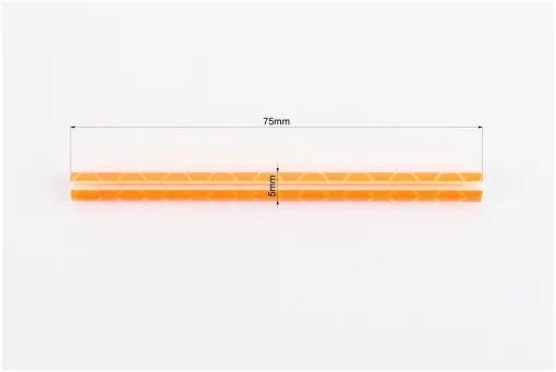 Светоотражатели на спицы 5х75мм, 12шт к-кт, оранжевые JY-1201, FIX-409304