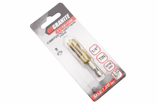 Сверло-метчик по металлу M12x1,25мм HSS DIN338 11-12-125, FIX-703232