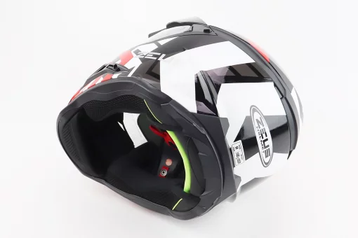 Шлем кроссовый/эндуро/АТV SOLID ZS-913 M, ЧЕРНЫЙ с красно-белым, FIX-207922