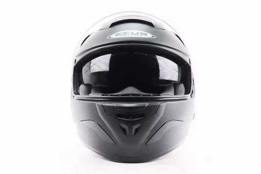 Шолом інтеграл, закритий+відкидні окуляри ZS-806F Solid M, ЧОРНИЙ мат, FIX-207961