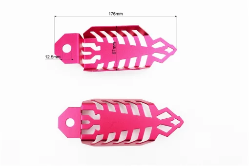 Захист заднього амортизатора універсальна TUNING, ЧЕРВОНИЙ, FIX-354382