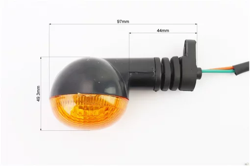 Поворот круглый "малый" (оранжевое стекло) на резиновой ножке, тип 2, FIX-354425