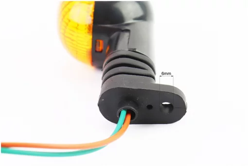 Поворот круглый "малый" (оранжевое стекло) на резиновой ножке, тип 2, FIX-354425