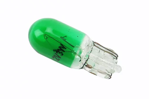 Лампа поворота (зелёная без цоколя) 12V/3W T10, FIX-354454