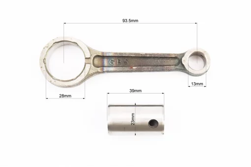 Шатун коленвала JH70(110) 122мм (палец 23мм), FIX-318803