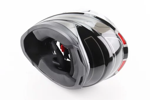 Шолом інтеграл, закритий BLD-M62 М (57-58см), ЧОРНИЙ/БІЛО-СІРИЙ, FIX-206618