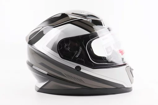 Шолом інтеграл, закритий BLD-M62 М (57-58см), ЧОРНИЙ/БІЛО-СІРИЙ, FIX-206618