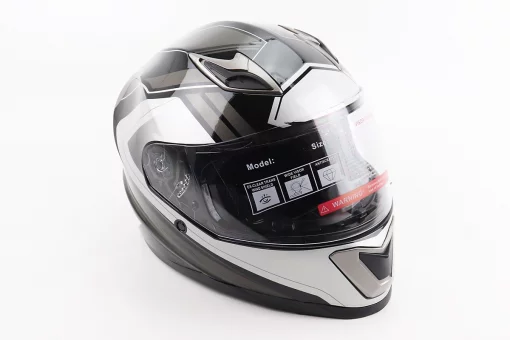 Шолом інтеграл, закритий BLD-M62 S (55-56см), ЧОРНИЙ/БІЛО-СІРИЙ, FIX-206619