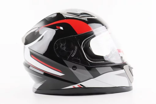 Шолом інтеграл, закритий BLD-M62 S (55-56см), ЧОРНИЙ/БІЛО-ЧЕРВОНИЙ, FIX-206621