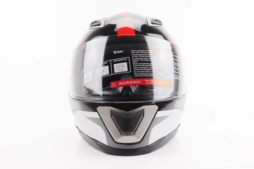 Шолом інтеграл, закритий BLD-M62 S (55-56см), ЧОРНИЙ/БІЛО-ЧЕРВОНИЙ, FIX-206621