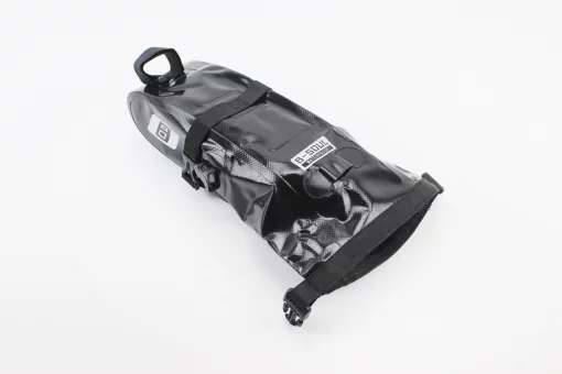 Сумка под сиденье (Bikepacking) 1-1,5L влагозащитная, светоотражающие вставки, крепл. быстросъёмное, чёрная, FIX-409321