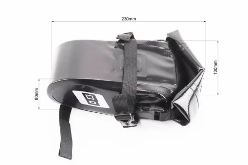 Сумка под сиденье (Bikepacking) 1-1,5L влагозащитная, светоотражающие вставки, крепл. быстросъёмное, чёрная, FIX-409321