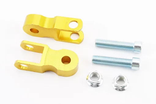 Подовжувач заднього амортизатора 45мм к-кт 2шт + болти + гайки, жовтий, FIX-354460
