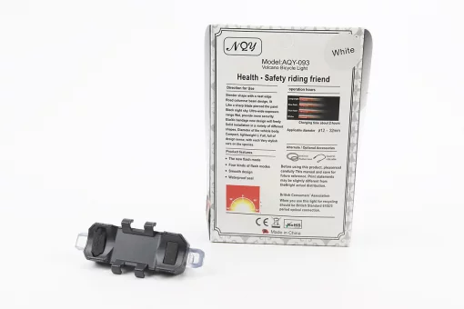 Фонарь передний 5 диодов 15 lumen, Li-ion 3.7V 330mAh зарядка от USB, влагозащитный, BS-216/АQY-093, FIX-409342