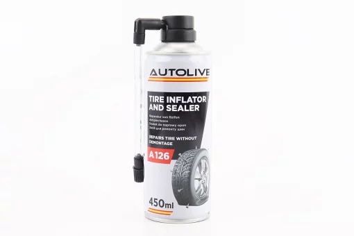 Герметик для быстрого ремонта шин "TIRE INFLATOR SEALER", Аэрозоль 450ml, FIX-304630