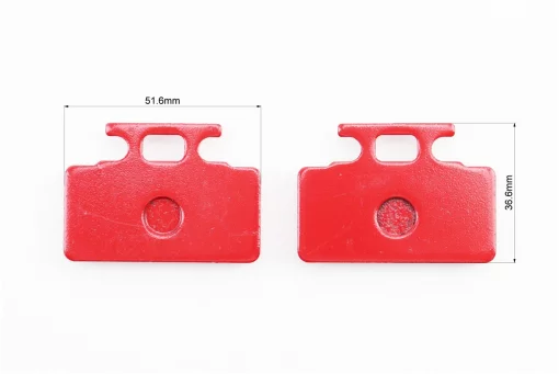 Гальмівні колодки (дискові) Honda LEAD SS/RS 125/250; SYM-MIO50-100; SYM-DD50CITY; KYMCO-SP90YUP к-кт червоні, FIX-354544