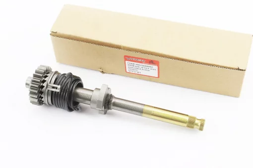 Вал заводной лапки в сборе (шестерня, пружина) 200мм, тип. 2 (косые зубья), FIX-998323