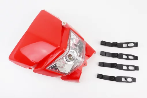 Пластик - обтекатель + фара, КРАСНЫЙ, тип 7, FIX-327177