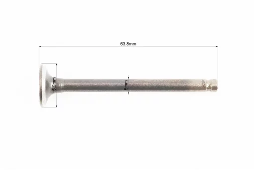 Клапан выпускной ПОЛНЫЙ к-кт 64мм, FIX-207989
