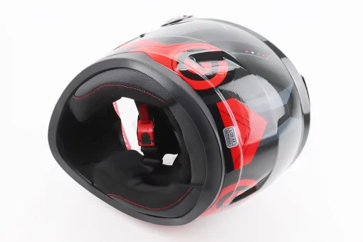Шлем интеграл, закрытый BLD-М65 L (59-60см), ЧЕРНЫЙ/КРАСНО-СЕРЫЙ, FIX-206626