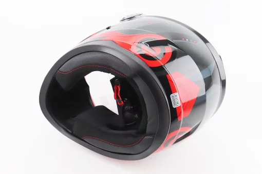 Шлем интеграл, закрытый BLD-М65 М (57-58см), ЧЕРНЫЙ/КРАСНО-СЕРЫЙ, FIX-206627