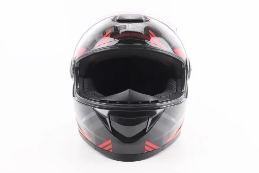 Шлем интеграл, закрытый BLD-М65 М (57-58см), ЧЕРНЫЙ/КРАСНО-СЕРЫЙ, FIX-206627