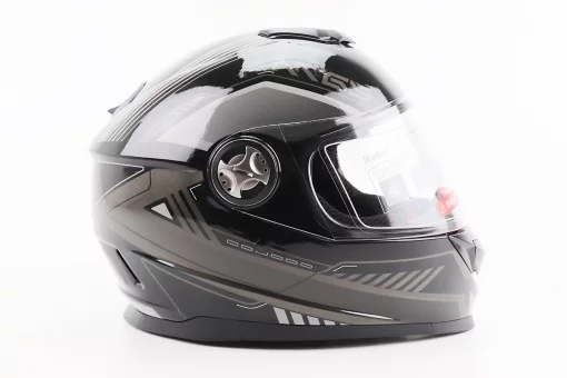 Шолом інтеграл, закритий BLD-М65 L (59-60см), ЧОРНО-СІРИЙ, FIX-206629