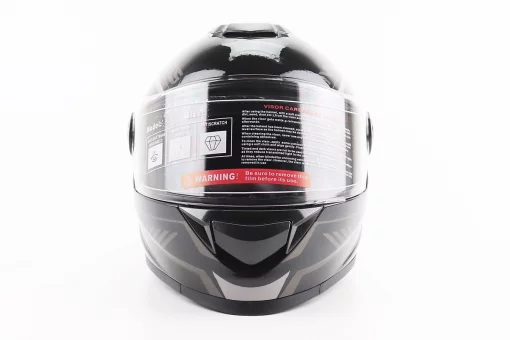 Шолом інтеграл, закритий BLD-М65 L (59-60см), ЧОРНО-СІРИЙ, FIX-206629