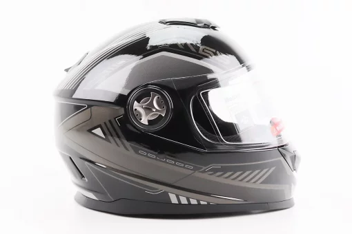Шолом інтеграл, закритий BLD-М65 S (55-56см), ЧОРНО-СІРИЙ, FIX-206631
