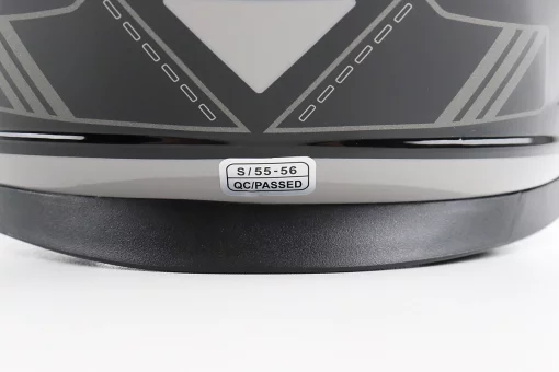 Шолом інтеграл, закритий BLD-М65 S (55-56см), ЧОРНО-СІРИЙ, FIX-206631