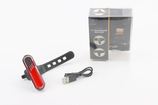 Ліхтар задній 60 lumen, Li-ion 3.7V 330mAh зарядка від USB, вологозахисний, HJ-040, FIX-409398