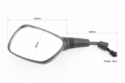 Зеркало (правое) КВАДРАТ- черное , м8, FIX-354583