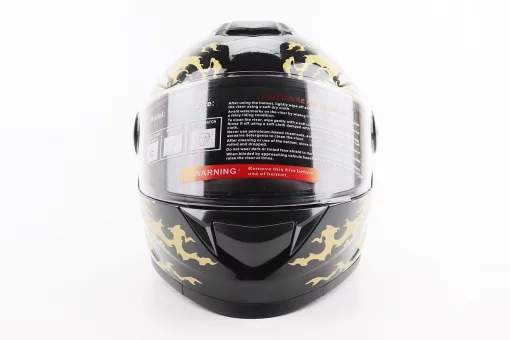 Шолом інтеграл, закритий BLD-М65 L (59-60см), ЧОРНИЙ/ЗОЛОТИСТО-СІРИЙ "Totem", FIX-206632