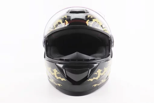 Шолом інтеграл, закритий BLD-М65 L (59-60см), ЧОРНИЙ/ЗОЛОТИСТО-СІРИЙ "Totem", FIX-206632