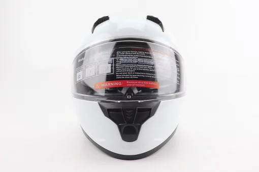 Шолом інтеграл, закритий (сертифікація DOT)+відкидні окуляри BLD-M67 L (59-60см), БІЛИЙ глянець, FIX-206636